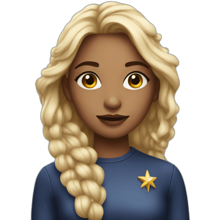 Star girl emoji