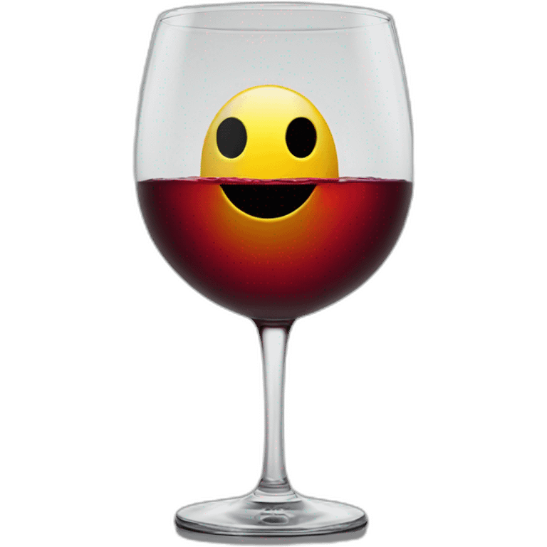 PAC man glass of wine emoji