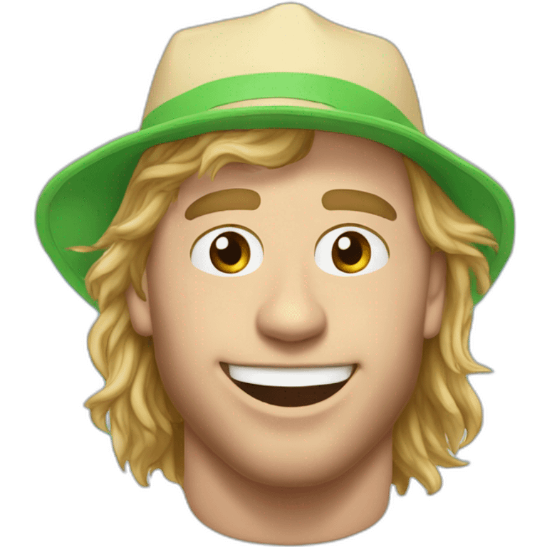 Patrick Kane as a beach bum emoji