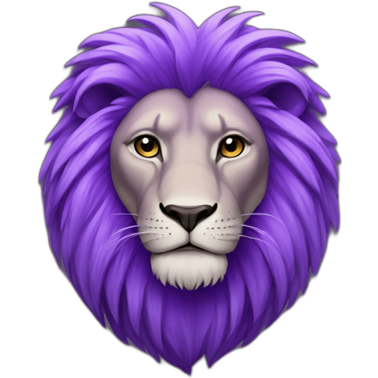 purple lion  emoji