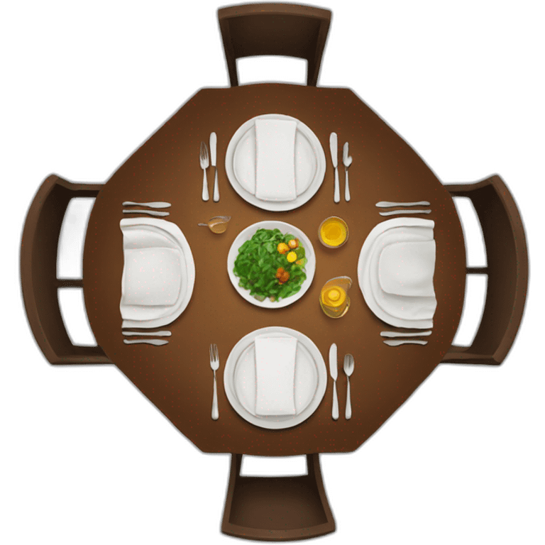 dinner table emoji