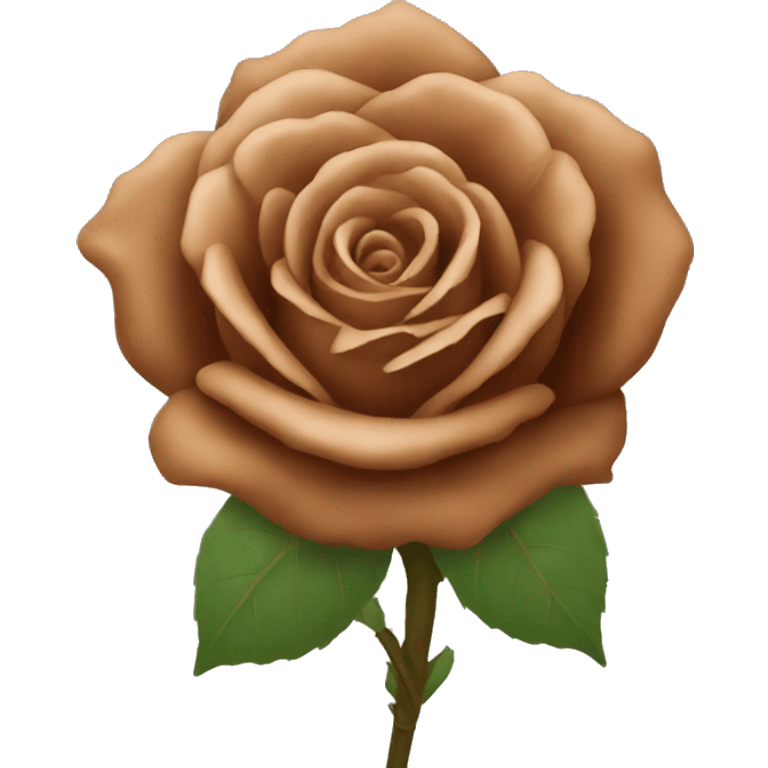 brown rose emoji