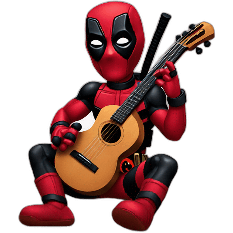 deadpool making music emoji