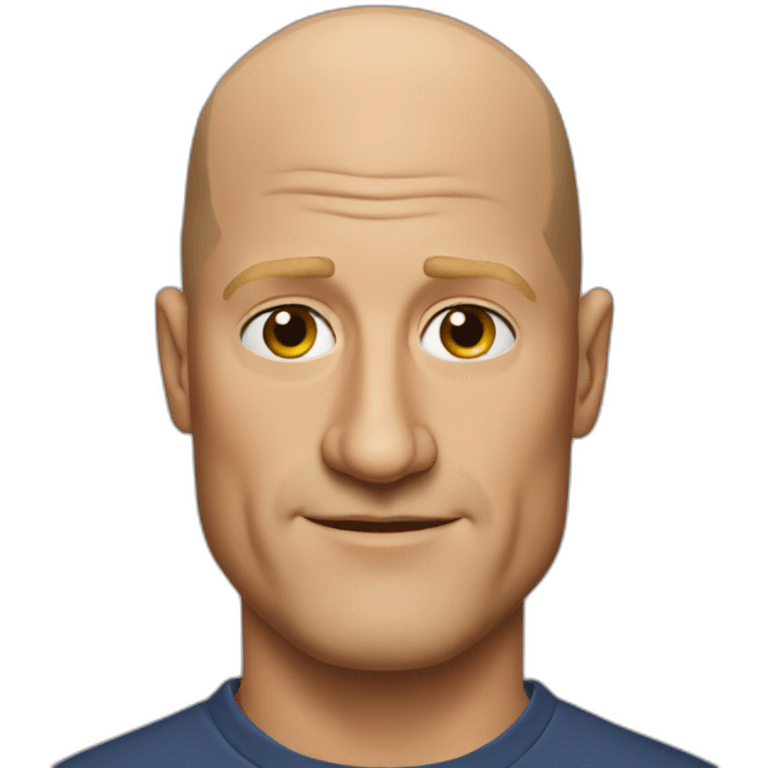 actor bald woody harrelson realistic emoji