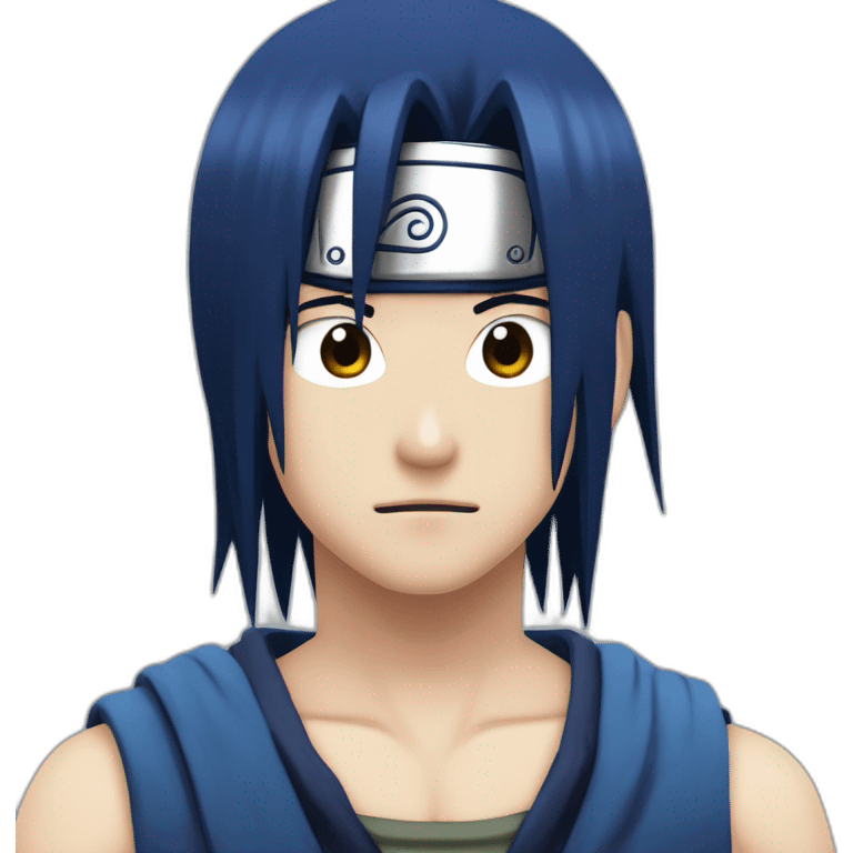 Uchiha Sasuke Blue Hair emoji