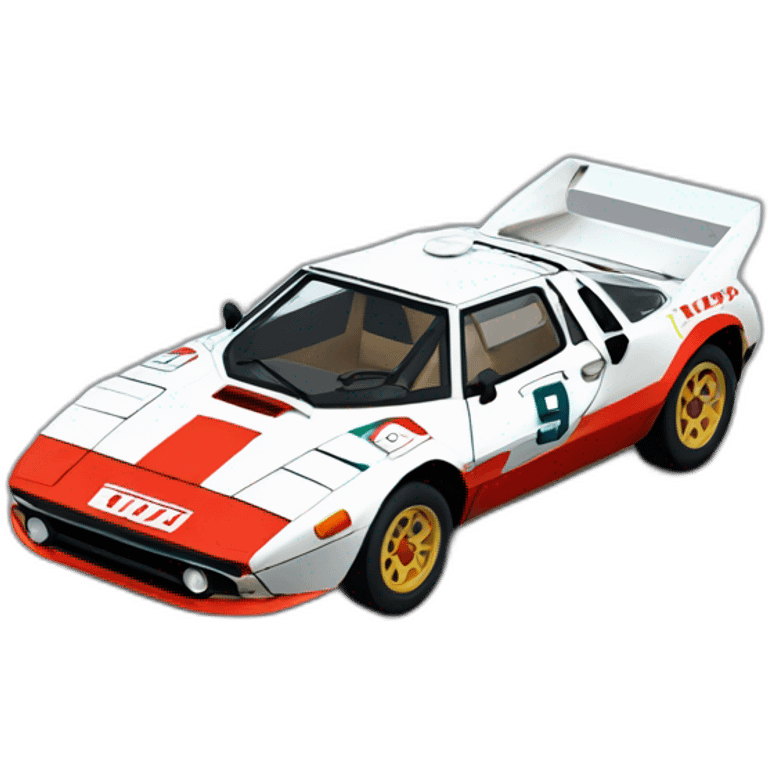 Lancia stratos rally car emoji