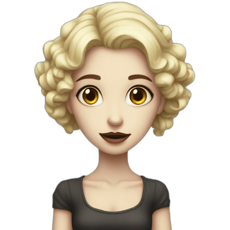 Morbid loveliness girl emoji