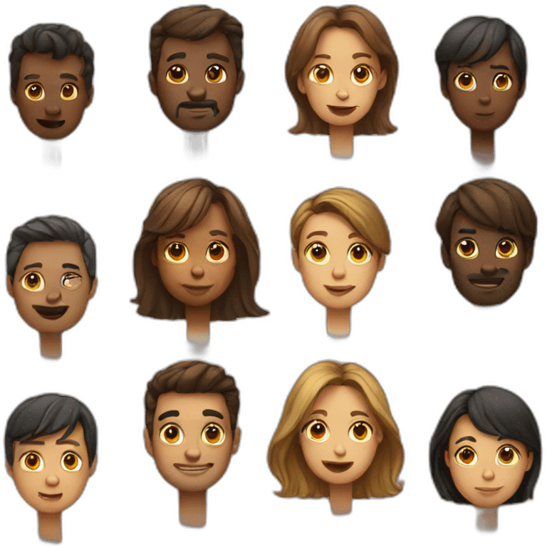 Human faces emoji