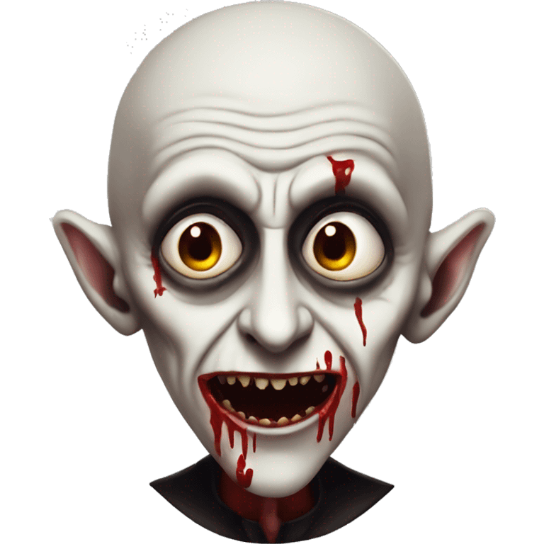 nosferatu with blood emoji