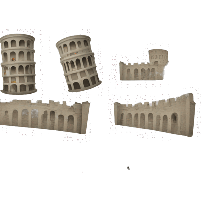 Broken Pisa tower  emoji