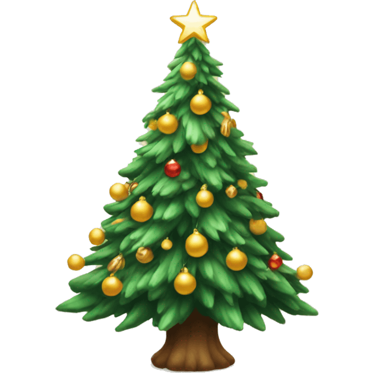 Magical Christmas tree emoji