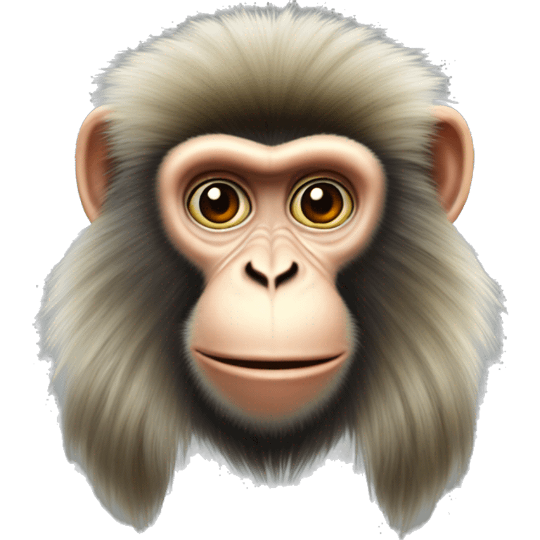 Ukrainian-kozak-Monkey. crested head, long whiskers  emoji