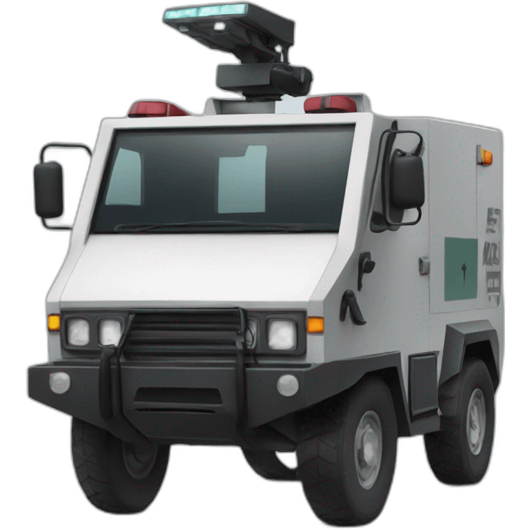 riot control vehicle emoji