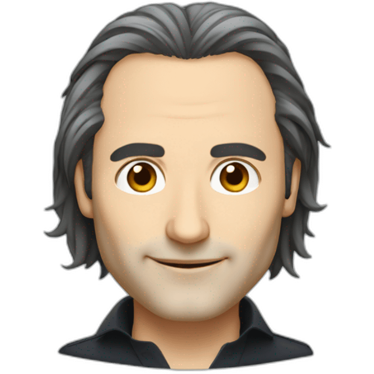 Xavier Niel from Free face big nose balding semi-long hair emoji