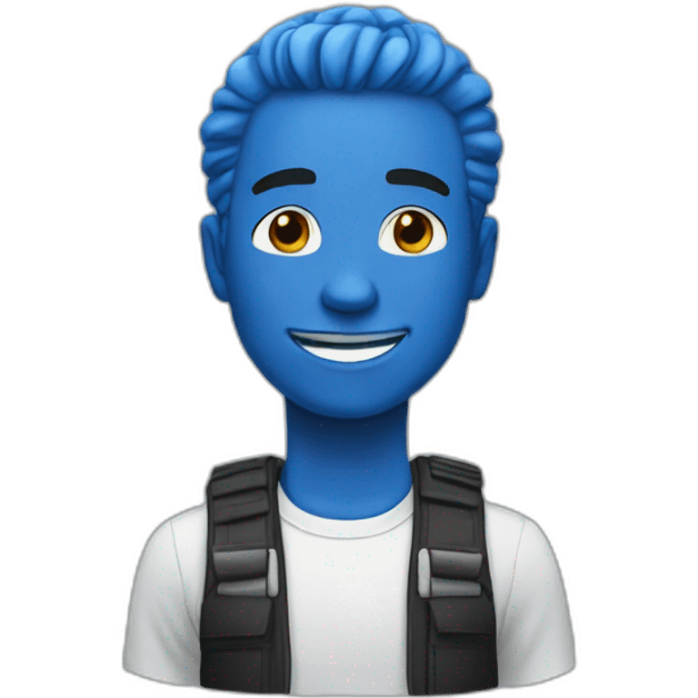 True bluea emoji