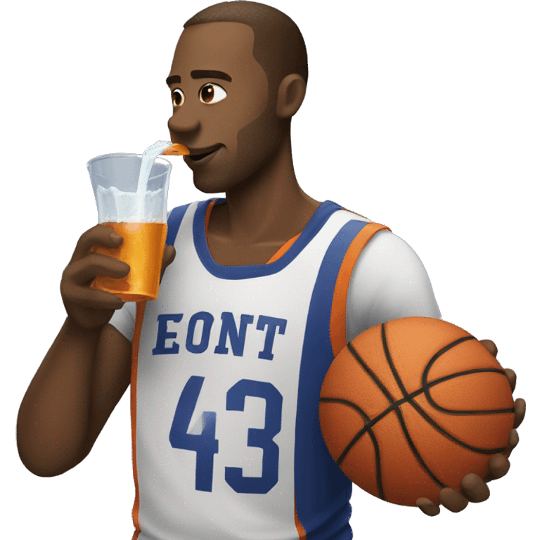  basketball player drinking emoji