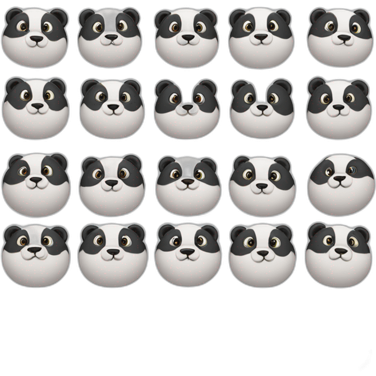 4 pandas emoji