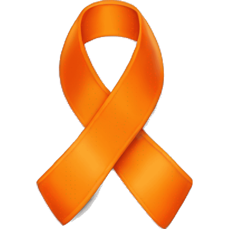 Orange leukemia ribbon emoji