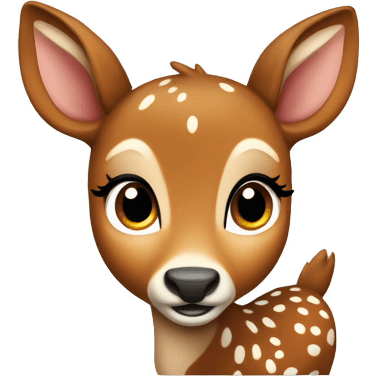 A cute bambi deer emoji