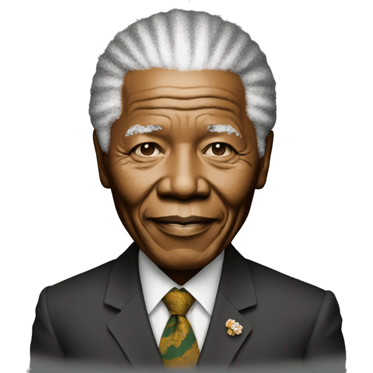 Nelson Mandela standing emoji