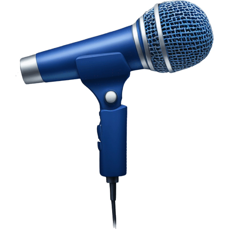 dark blue hand mic  emoji