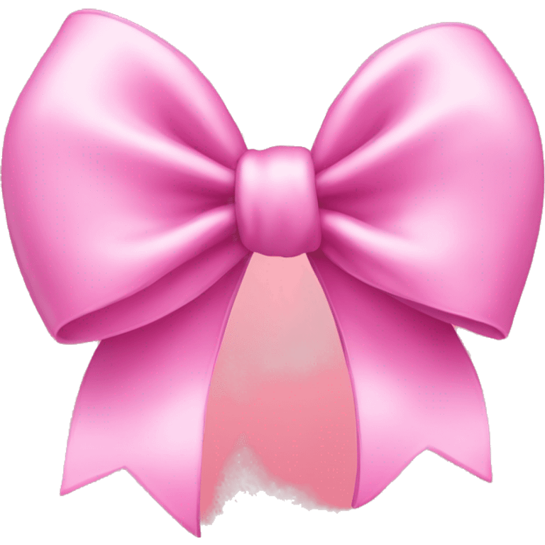 Pink bow heart emoji