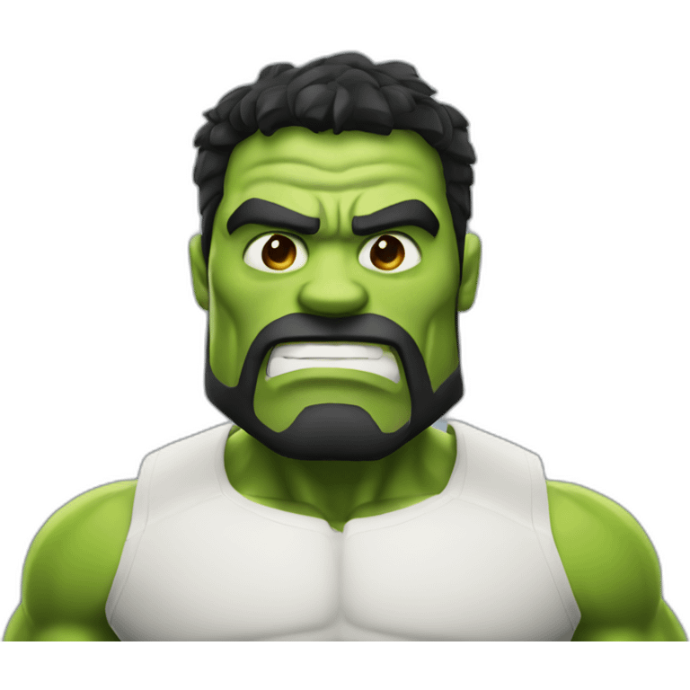 hulk with black beard medium shot emoji