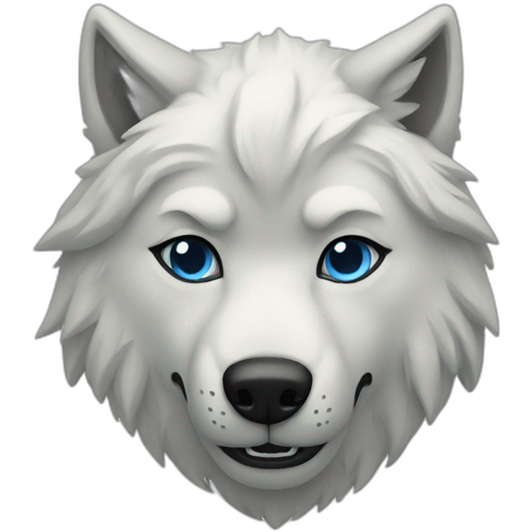 Ice wolf emoji