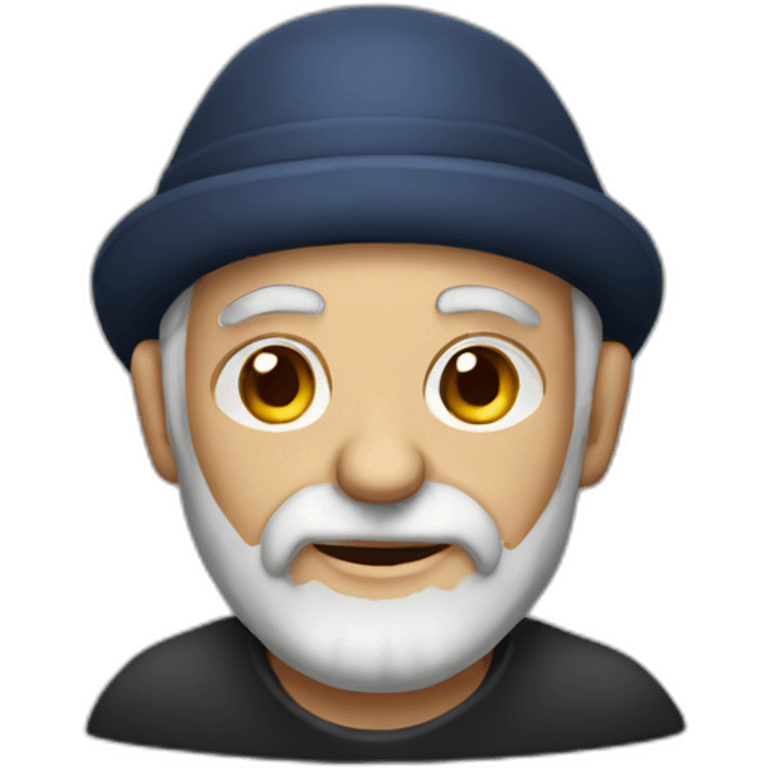 old jew in skullcap emoji