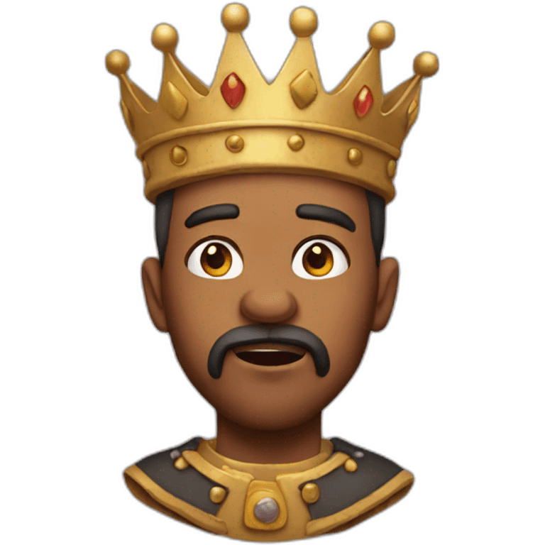 Shocking king emoji