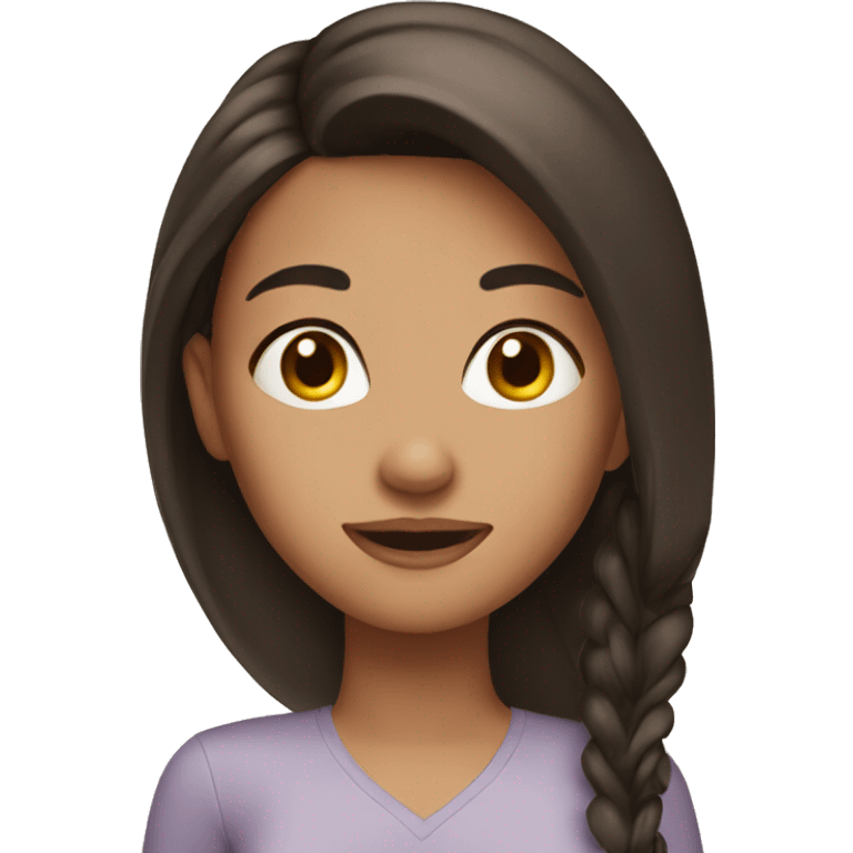 Girl brunette emoji