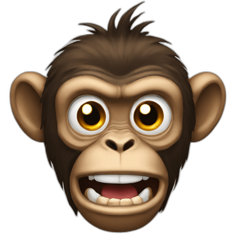 Mad monkey emoji