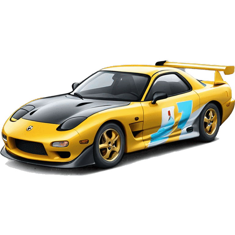 Mazda RX7 avec INOXTAG emoji