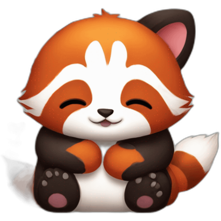 redpanda-hugs-cat emoji