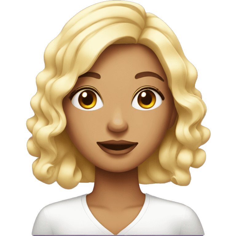 Girl in a beautytreament emoji