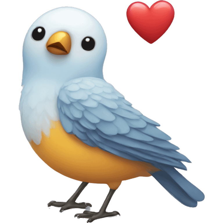 bird with heart emoji