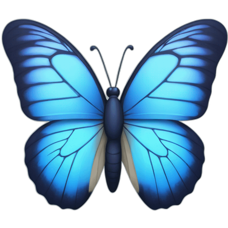 Blue Butterfly glitch emoji