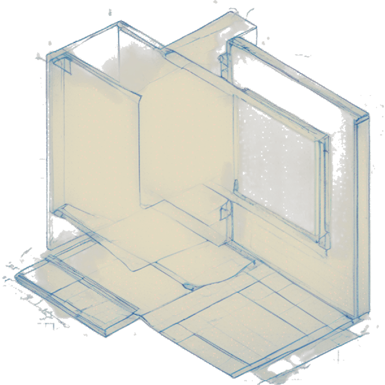 blueprint paper isometric emoji