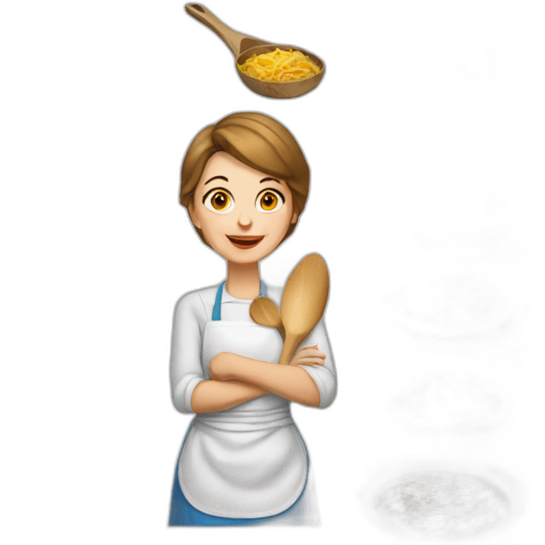 ukrainian woman cook dinner emoji