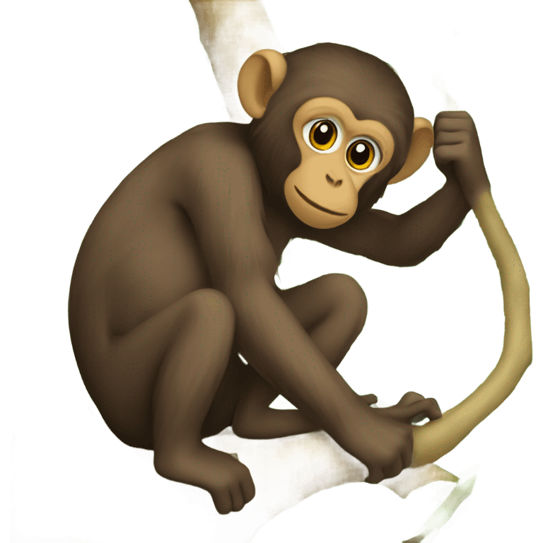 Monkey in the arbol emoji