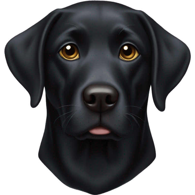 Black lab  emoji