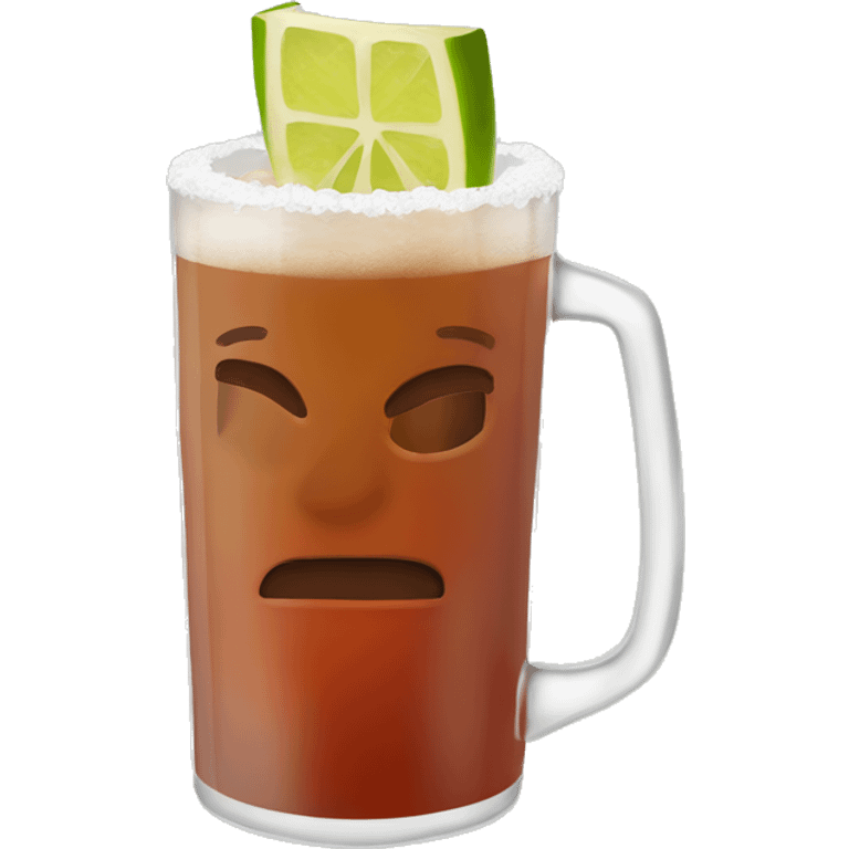 michelada chocando con otra emoji