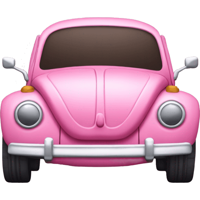 Pink vw bug emoji