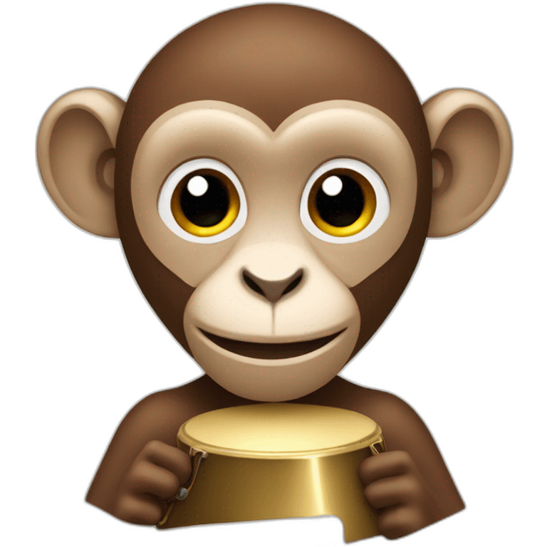 monkey using cymbals emoji