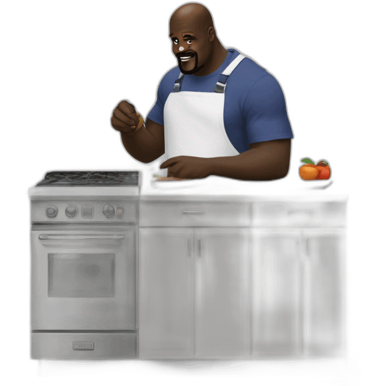 Shaquille o’neal installing kitchen emoji