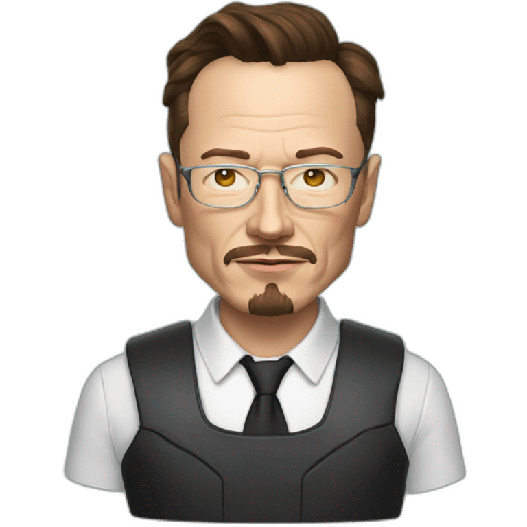 elon musk cosplaying as walter white emoji