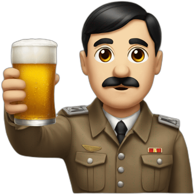 Hitler Drink beer emoji