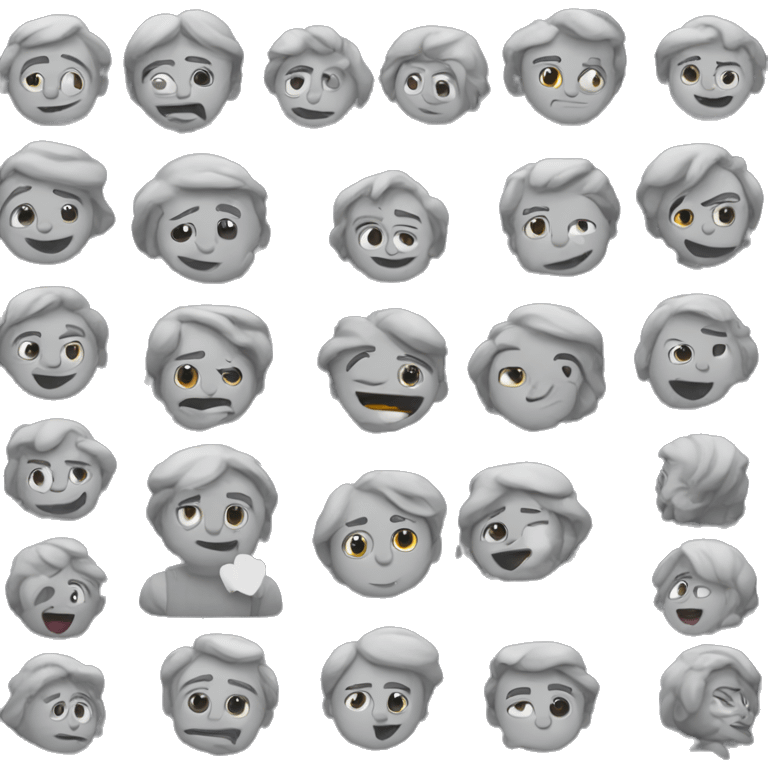 Grey love  emoji