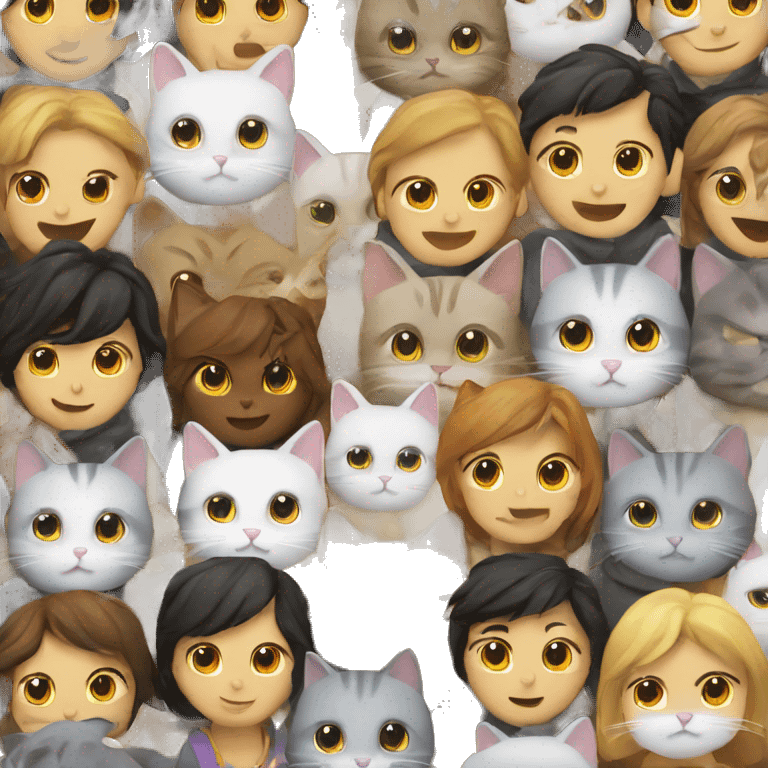 Cat and people  emoji