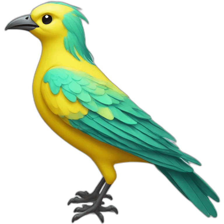 Fantasy bird yellow emoji